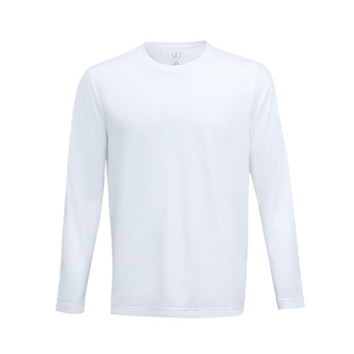 90 GO FUN men's antibacterial long-sleeved T-shirt White